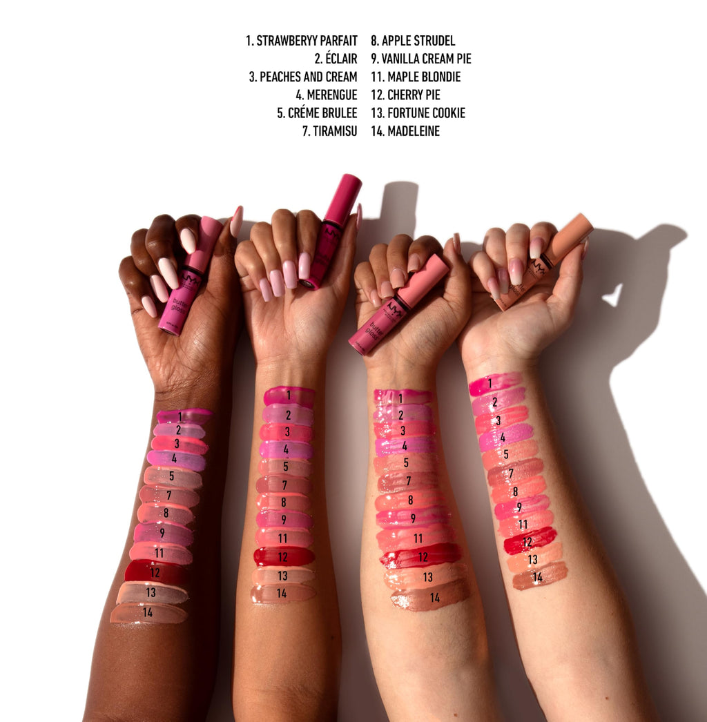 NYX PROFESSIONAL MAKEUP Butter Gloss, Non-Sticky Lip Gloss - Sugar Glass,Clear