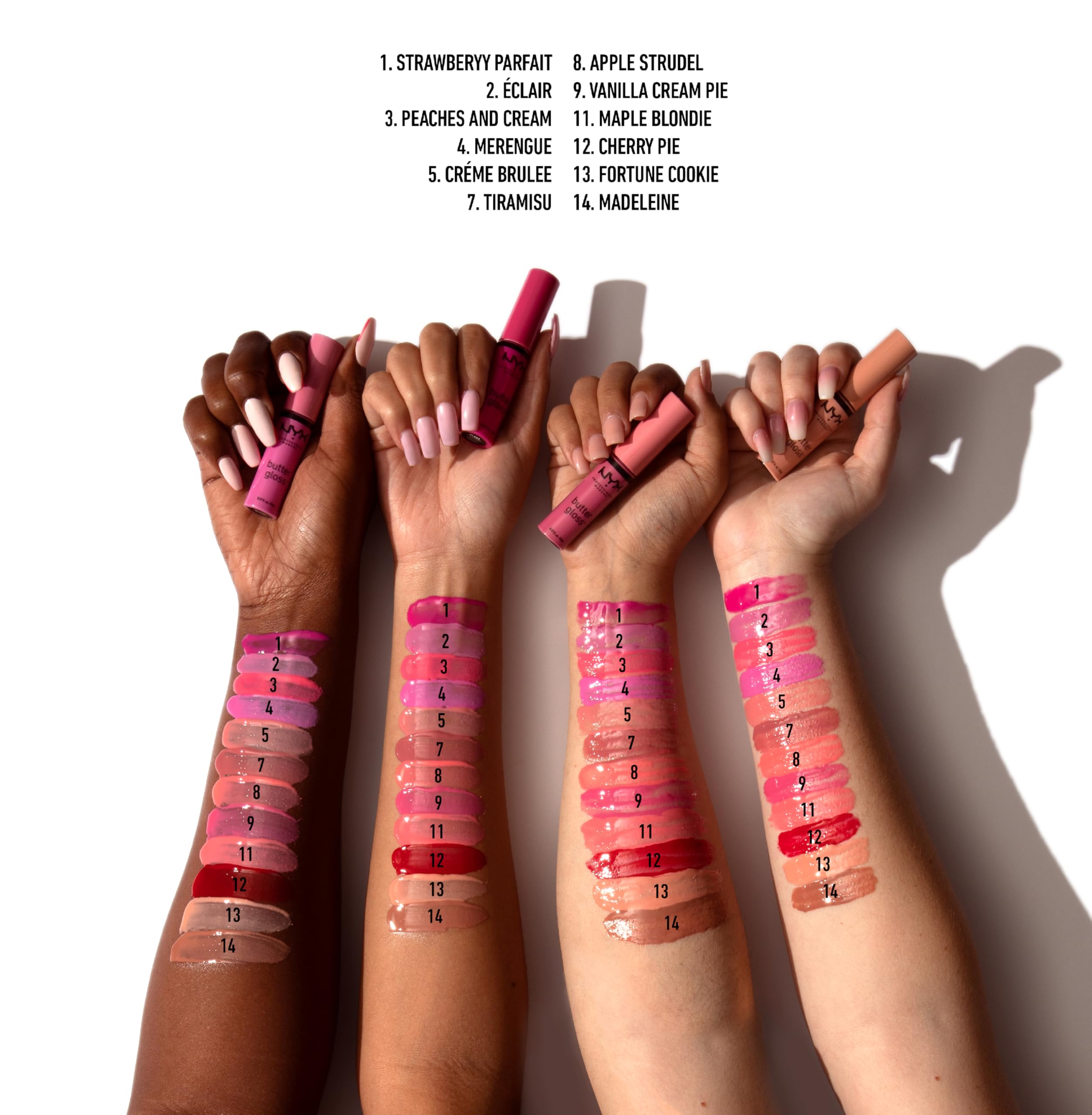 NYX PROFESSIONAL MAKEUP Butter Gloss, Non-Sticky Lip Gloss - Sugar Glass,Clear