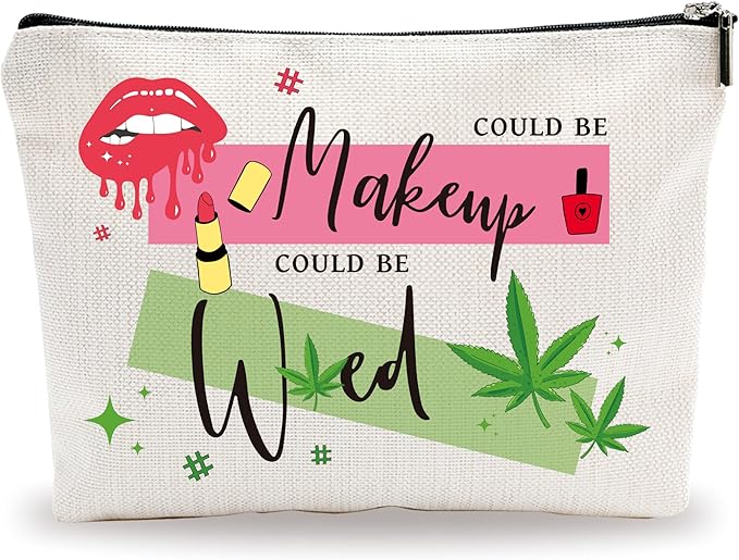 YKYENR Funny Makeup Bag - Could Be Makeup Could Be... Funny Quotes Cosmetic Bag, Toiletry Bag, Gift For Girls, Besties, Personal Care & Accessories - A27