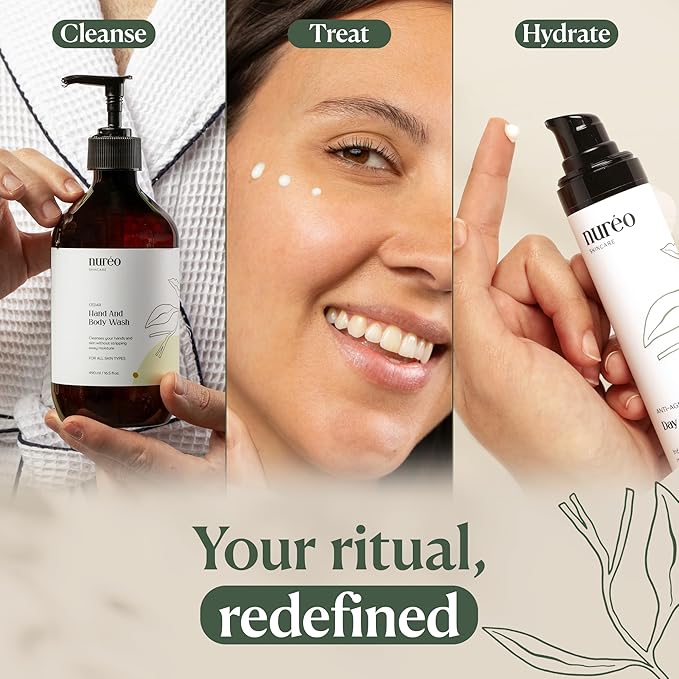 Nureo Luxe Marine Renewal Cream | Vegan Anti-Aging Moisturizer with Hyaluronic Acid & Marine Actives | Hydrating Face & Neck Cream for Mature Skin – 50ml