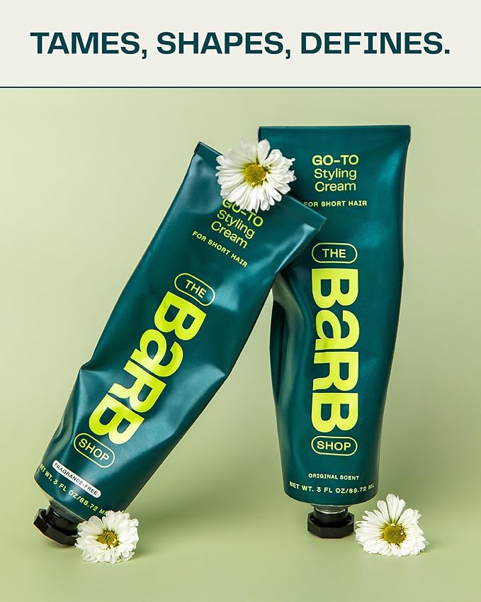 Barb Styling Cream, Soft Hold Hair Styling Cream for Women & Men