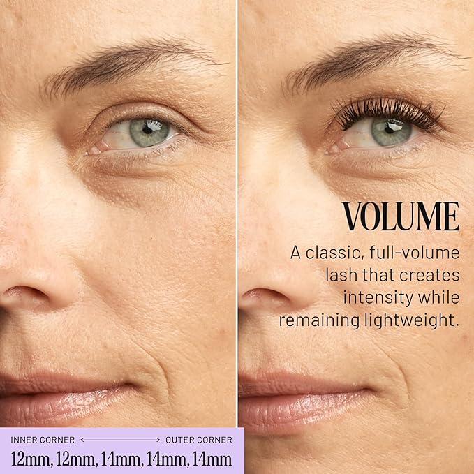 Lilac St Volume Lash Clusters for DIY Lash Extensions, Volume, 12mm