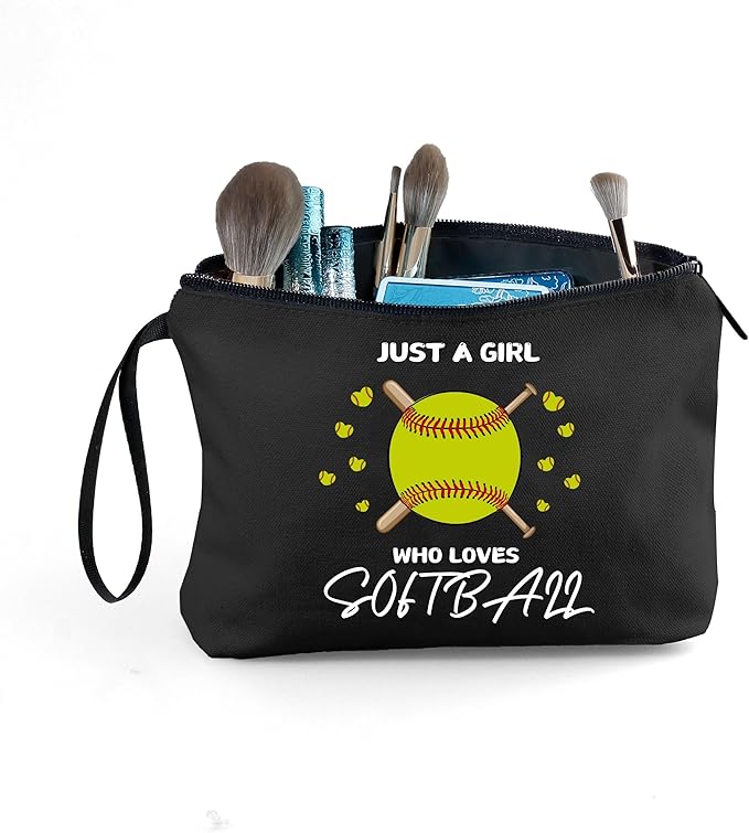 ARIOSEY Softball Gifts for Girls, Cosmetic Makeup Bag