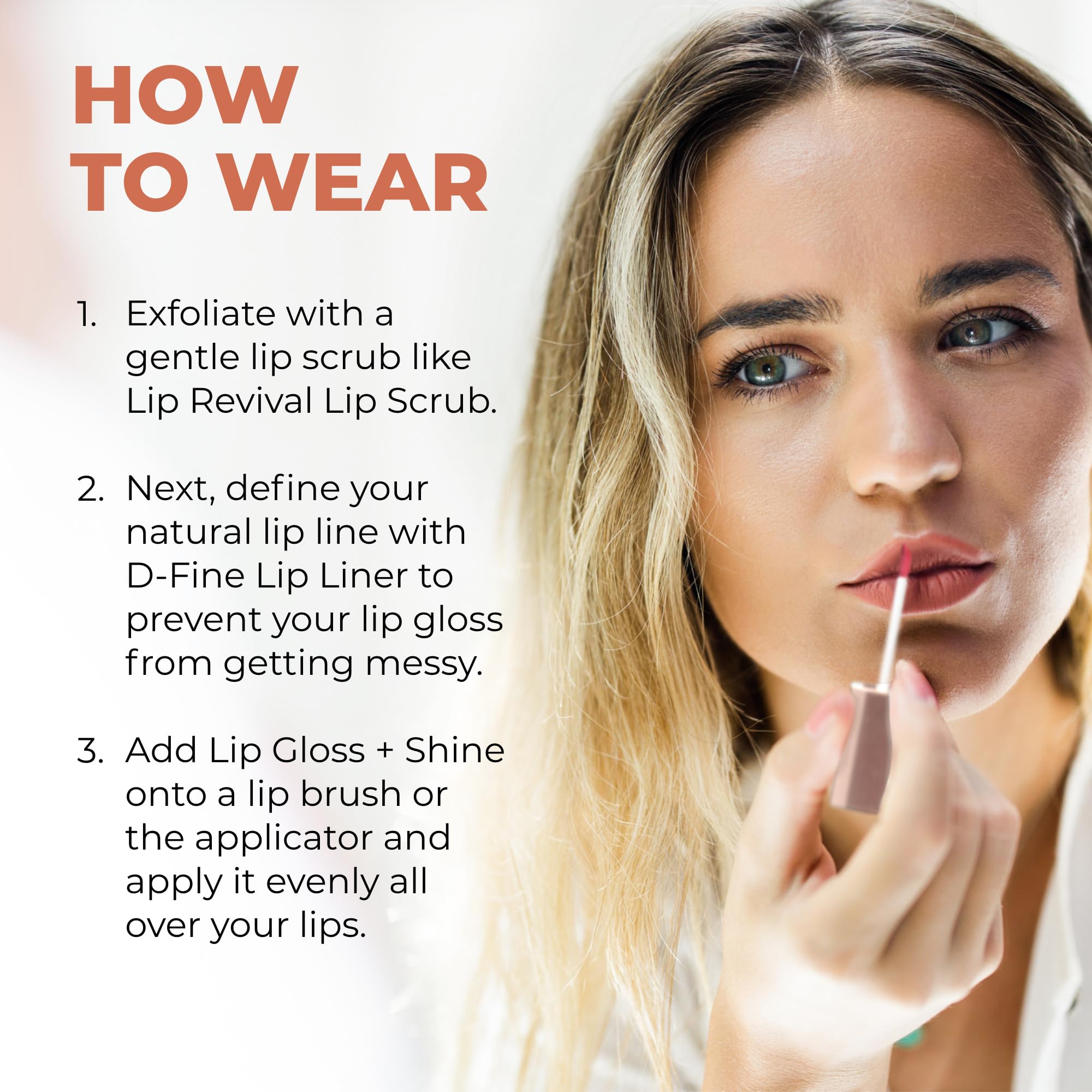 Beauty For Real Lip Gloss + Shine, Nudist - Beige Nude Pink - Non-Sticky Plumping & Hydrating Gloss - Light & Mirror In Cap - Contains Marine Collagen - 0.15 fl oz