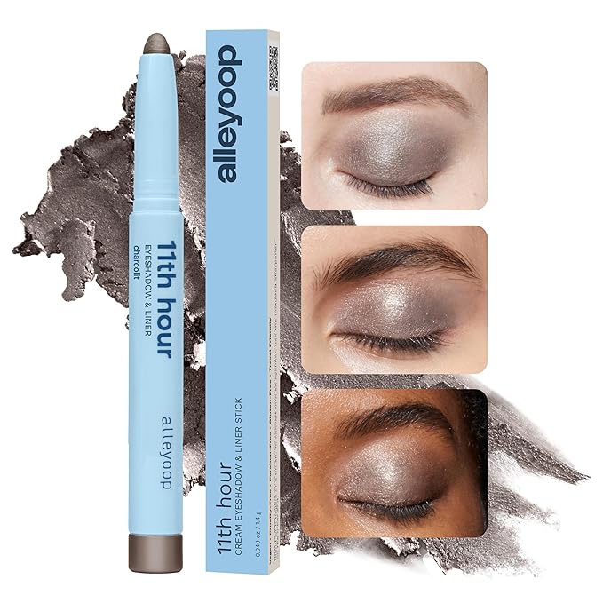 ALLEYOOP 11th Hour Cream Eyeshadow and Liner Stick, Gray Shimmer