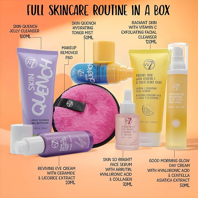 W7 Beauty Blast Skincare Secrets Set - Full Size Routine