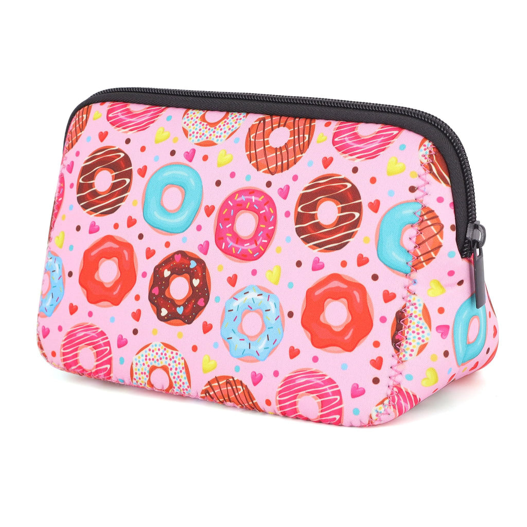 AJLTPA Waterproof Neoprene Cosmetic Bag, Donut