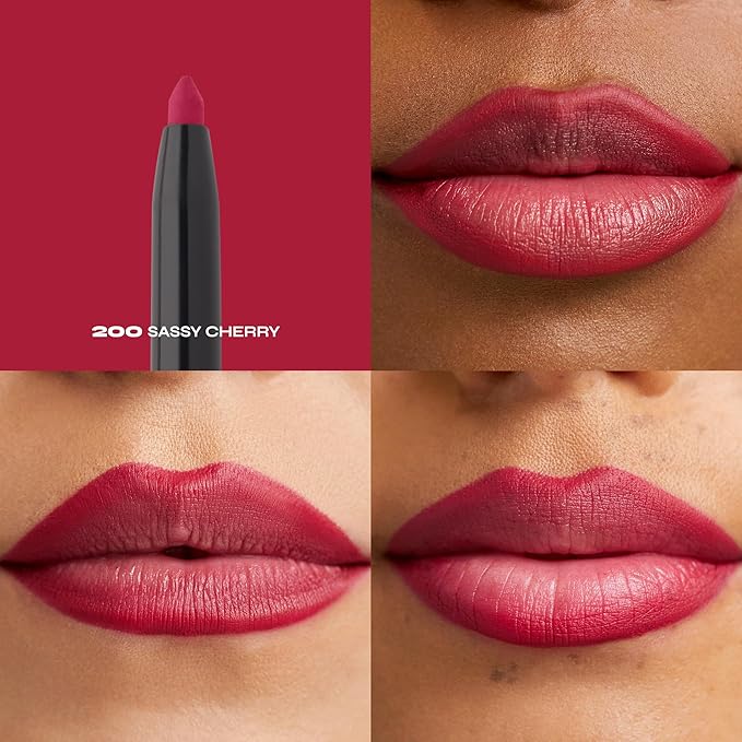 Milani Understatement Lipliner Pencil - Highly Pigmented Retractable Soft Lip Liner Pencil, Easy to Use Lip Makeup - Sassy Cherry