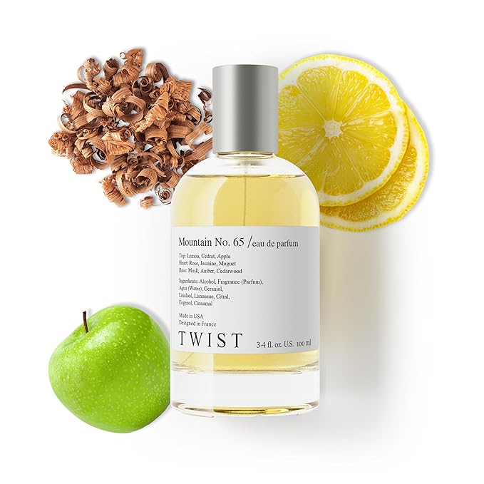 Twist Mountain No. 65 - Eau de Toilette Inspired by DG Lig. Blue, Long-Lasting Perfume for Women, Vegan, Clean Ingredients, Lemon & Apple – Spray 100 ml | 3.4 fl. oz.