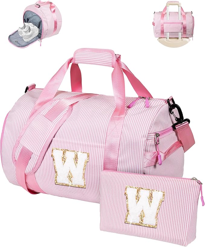 Vogewood Girls Travel Duffle Bag, Dance Recital Gifts for Girl, Ballet Bag