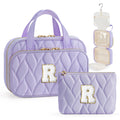 YOOLIFE Hanging Toiletry Bag for Women - Travel Toiletry Bag Makeup Bag, Portable Toiletries Cosmetic Bag, Airplane Travel Essentials Purple - R