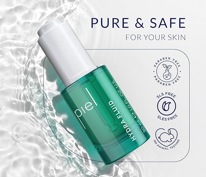 Piel Hydra Fluid – Hydrating Facial Serum with Hyaluronic Acid and Allantoin – Lightweight and Fast-Absorbing Formula – Suitable for All Skin Types