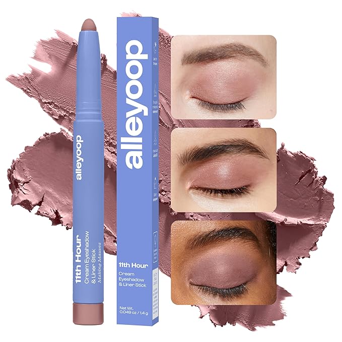 ALLEYOOP 11th Hour Cream Eyeshadow and Liner Stick, Mauve Matte