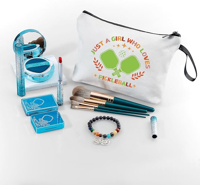 ARIOSEY Pickleball Gifts for Women,Pickleball Lover Gifts,Pickleball Accessories Women,Pickleball Cosmetic Makeup Bag,Pickleball Party Gifts,Birthday Gifts for Teen Girls
