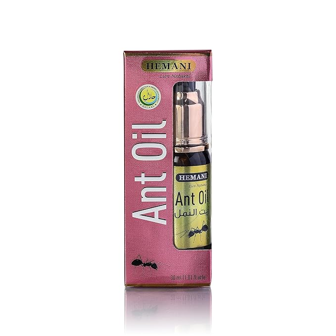 Hemani Ant Oil 30ml, Traditional Formula for Smooth Skin Care, Halal