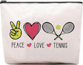 CEASQVAA Tennis Gifts Tennis Makeup Bag Pouch, Inspirational Tennis Gifts for Women, Gifts for Tennis Lovers Players Birthday Gift for Coach