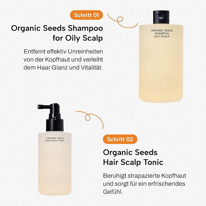Whamisa Organic Seeds Hair Scalp Tonic, Fermented Ingredient Formula for Refreshing Scalp, Scalp Conditioning, Dry Scalp, Cooling, Korean Skin Care (165ml)