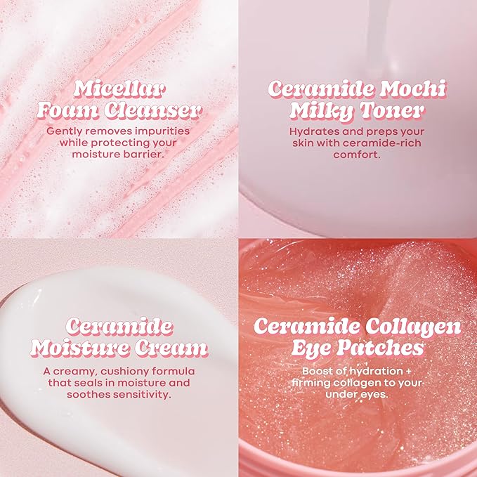TONYMOLY Wonder Ceramide Mochi Essentials Set - Hyaluronic Acid & Cica