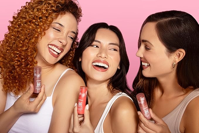 pürlisse Blush Glow Lip and Cheek Tint - Blush Stick for Cheeks and Lips with Vitamin E & Hyaluronic Acid - Hydrating & Buildable 2-in-1 Cream Blush Stick - Berry Bliss ( .28 oz)