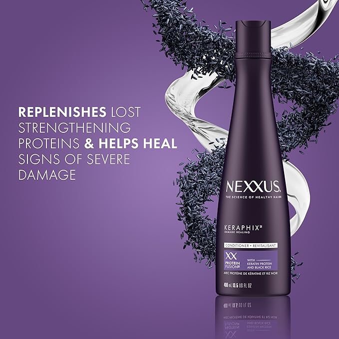 Nexxus Keraphix Conditioner Damage Repair for Damaged Hair Powered by KRT Keratin Resistance Therapy with Liquid Crystal Amino Acids 13.5 oz