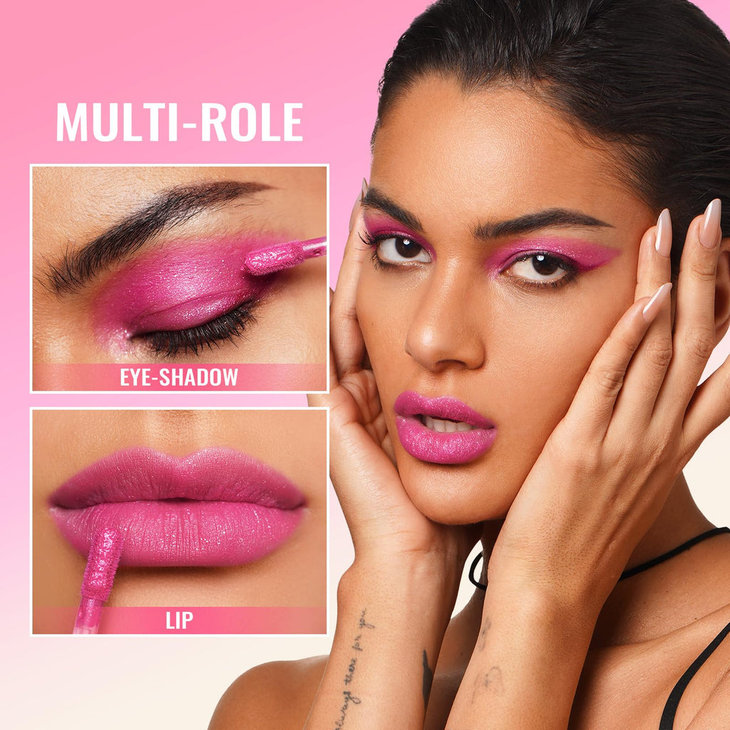 Oulac Matte Pink Lipstick for Women, Long Lasting Liquid Lip Stick High Impact Lip Gloss Full Coverage Lip Makeup with Vitamin E Waterproof Formula,Vegan M34