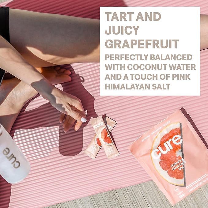 Cure Hydration - Electrolyte Drink Powder Grapefruit 14 Packets