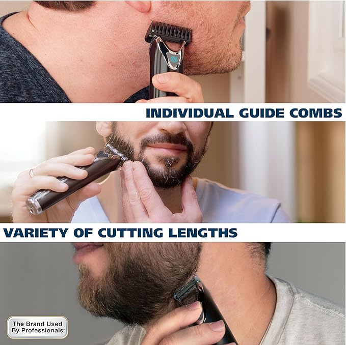 Wahl USA Stainless Steel Lithium Ion 2.0+ Slate Beard Trimmer for Men