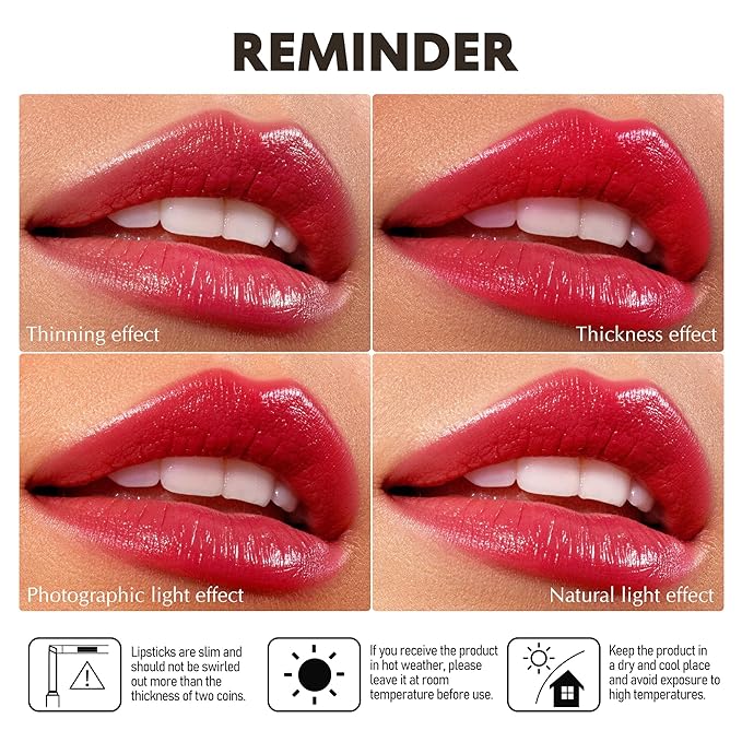Depuplum 3Pc Hydrate Lipstick for Women Berry Hot Pink Pink Moisture Lipstick Lip Gloss Sheer-Medium Coverage Long Lasting Lipsticks for Dry Lips, DM65/89/96