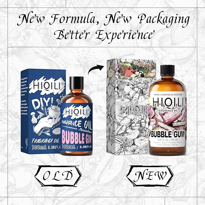 HIQILI Bubble Gum Fragrance Oil for Soap Making & Home Diffsuer - 5.07FL Oz