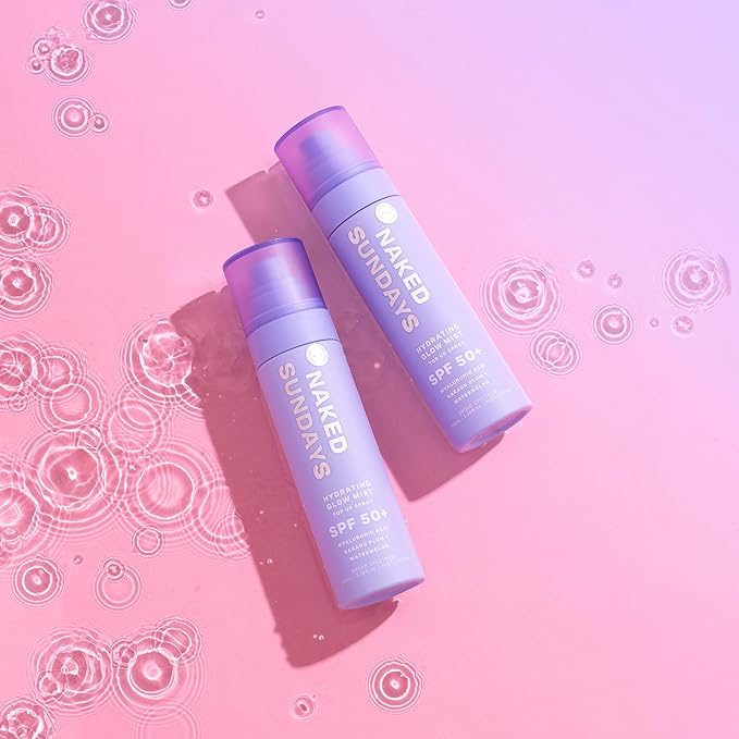 Naked Sundays SPF 50 Hydrating Glow Sunscreen Mist, 75ml