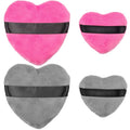 OIIKI 4PCS Makeup Puffs, Cotton Powder Puff (2PCS Gray+2PCS Rose)