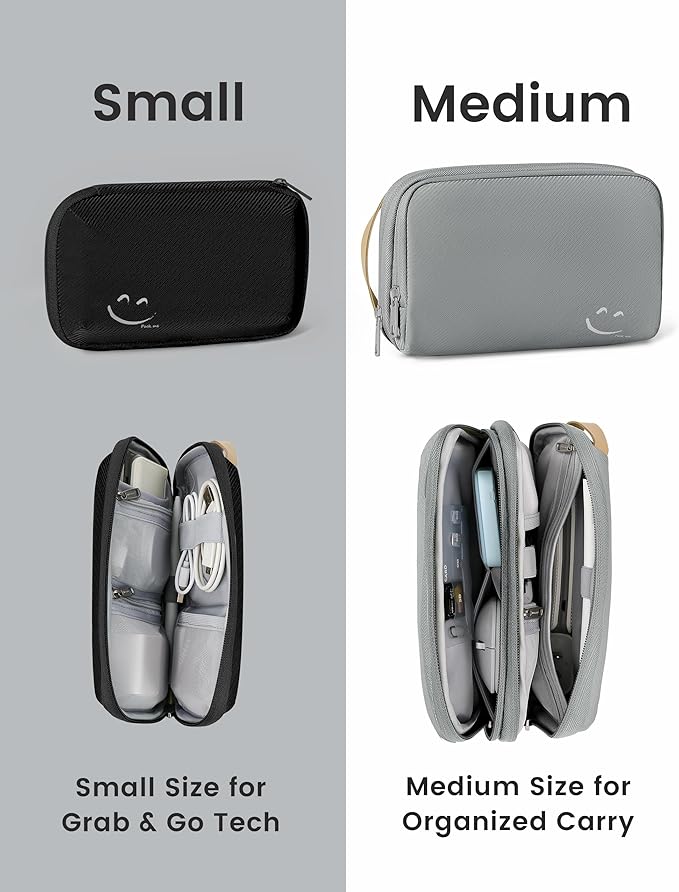 Travelkin Travel Cord Organizer Case Small Electronics Organizer For Tech