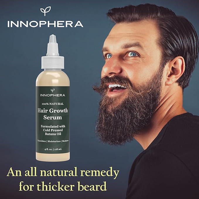 Innophera Batana Oil Hair Growth & Scalp Serum ‒ With Jojoba, Argan, Rosemary & Lavender Oils ‒ Natural Vegan Thickening, Moisturizing & Strengthening Serum ‒ 4 fl. oz.