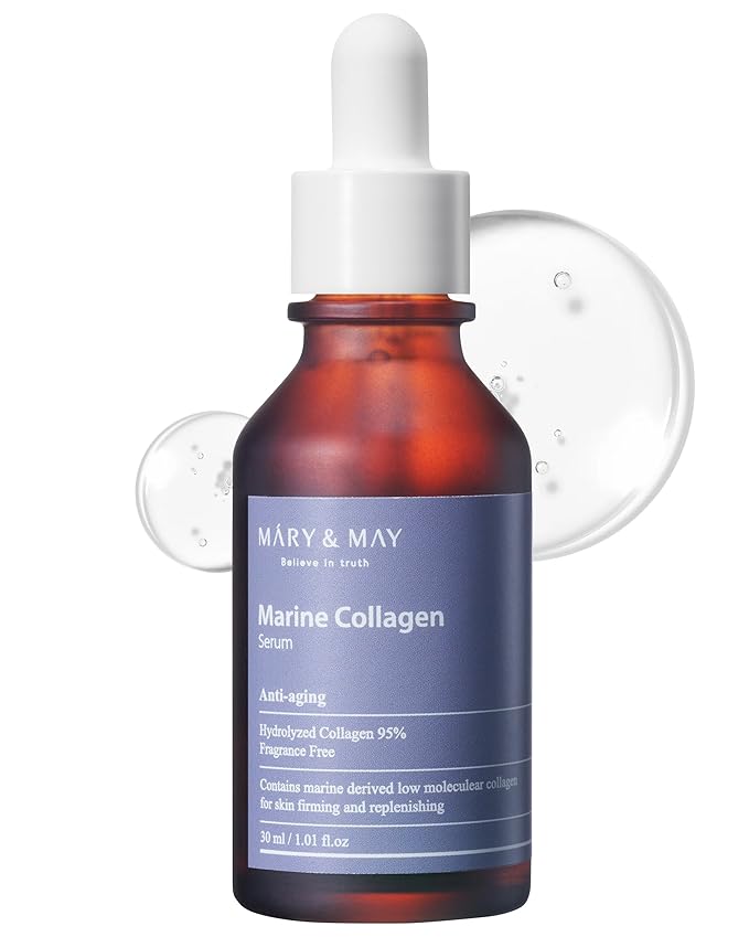 Mary&May Marine Collagen 95% Firming Face Serum, 1.01 fl oz