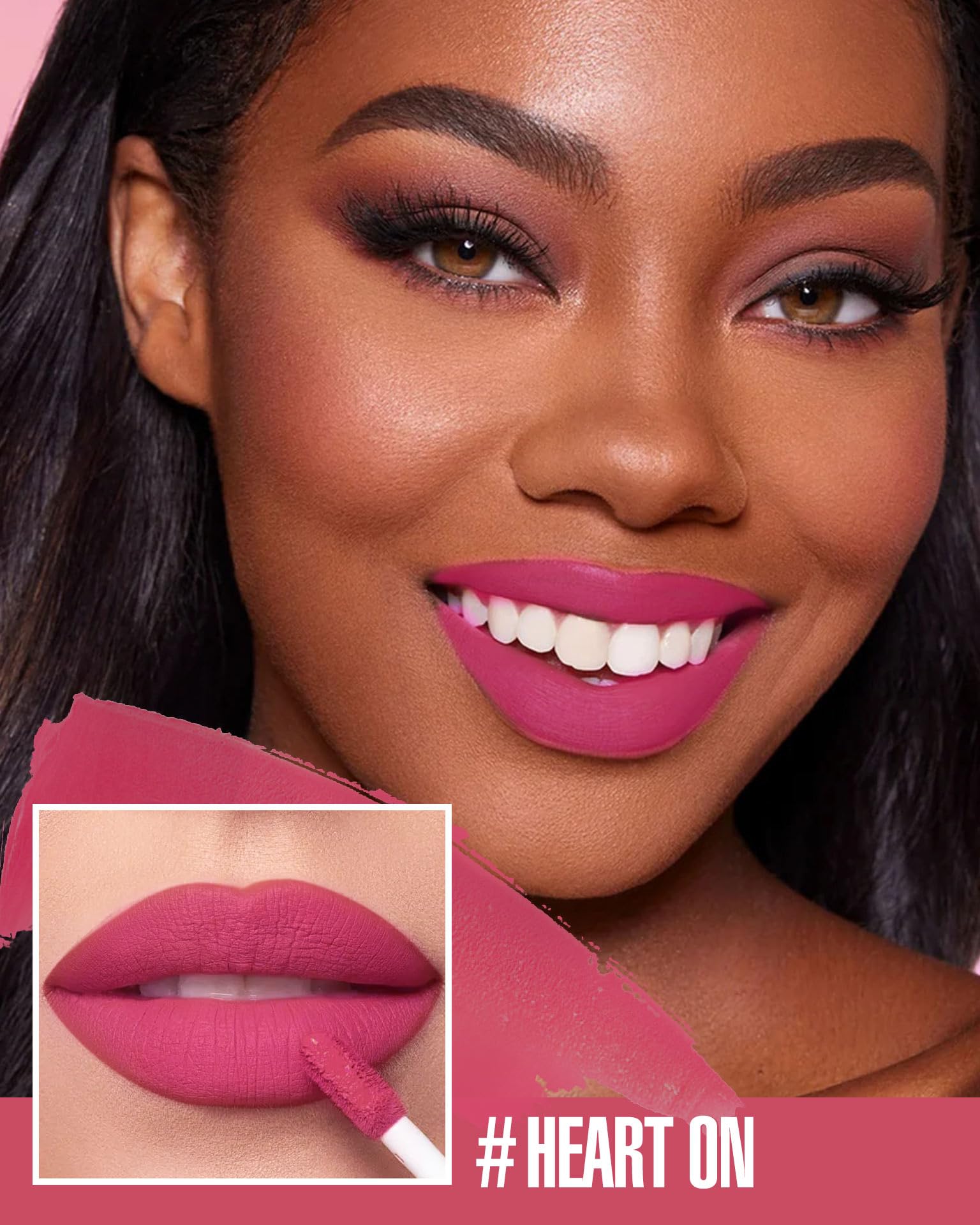 HANLADY Hot Pink Lipstick Long Lasting Lipsticks for Women Smudgeproof