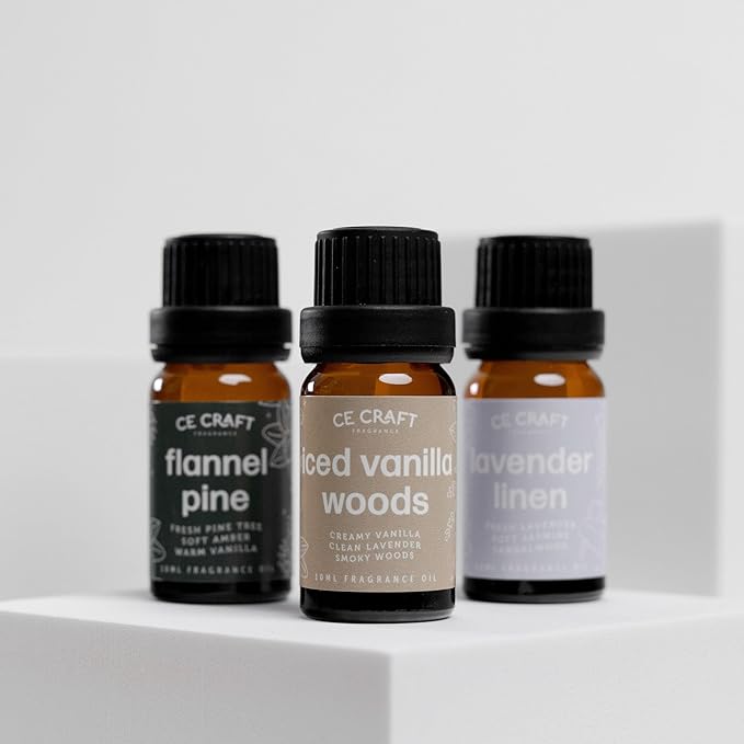 CANDECraftCo Premium Fragrance Oil – Diffuser Oils Fragrances Scented for Home, Candle Soap Making Supplies, Aromatherapy Blends for House (0.34 Fl Oz) (2-Pack, Apple + Mahogany)
