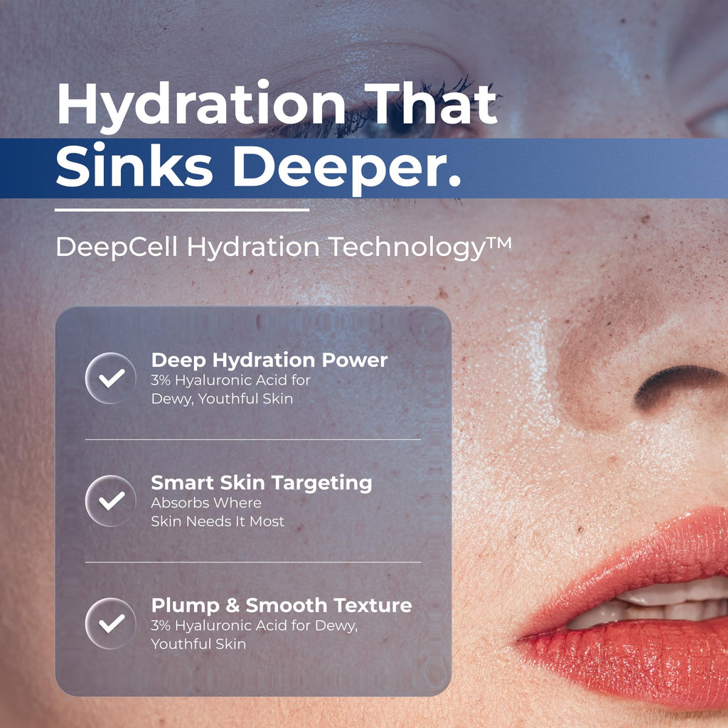 TURMSKIN® Hyaluronic Acid Serum Ampoules [ULTRA HYDRATING VIALS] - 3% Hyaluron Booster for Glass Skin & Anti Aging - 24 Hours Hydration - Soft PE Triple Hyaluronic Complex for Faceskin Repair & Renew