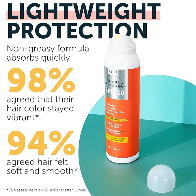 SPF 30 Hair Sunscreen Spray for Scalp & Hair Non Greasy UV Protection