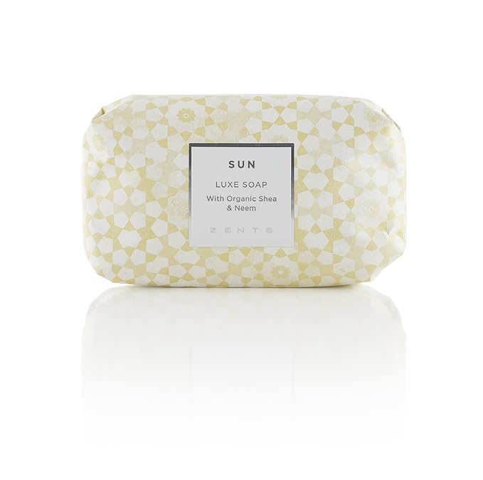 Zents Triple-Milled Luxe Bar Soap (Sun Fragrance) 5.7 oz