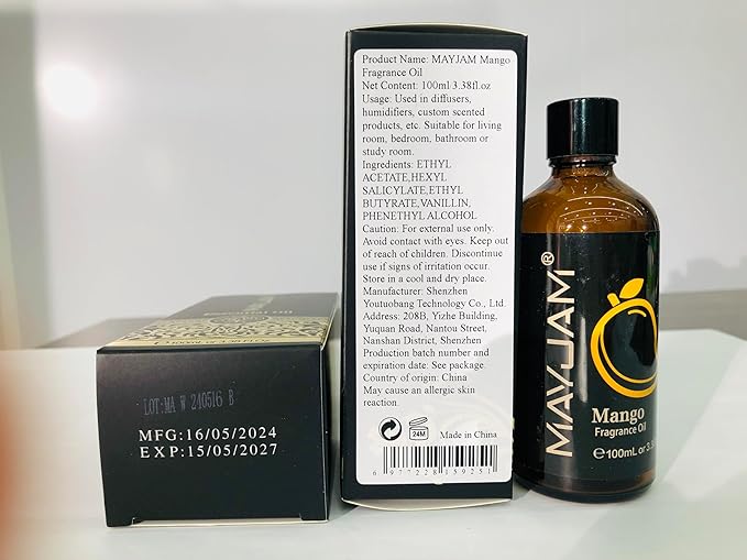 MAYJAM Mango Fragrance Oil for Soap Candle Making, 3.38fl.oz