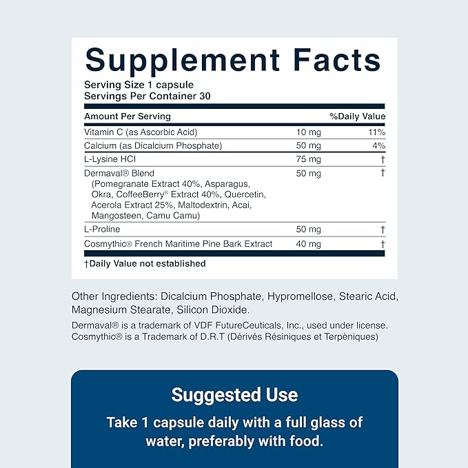 ACTIVATEDYOU Essential Skin Food, Collagen Support Supplement, 30 Capsules