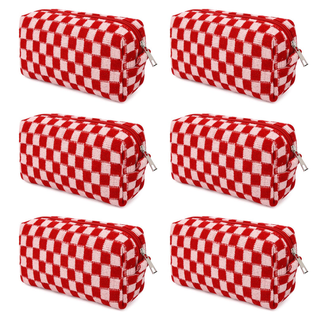 SOIDRAM Makeup Bag Preppy Cosmetic Bag Bulk Makeup Pouch Personalize Travel Toiletry Bag Organizer Cute DIY Makeup Brushes Storage Bag for Women