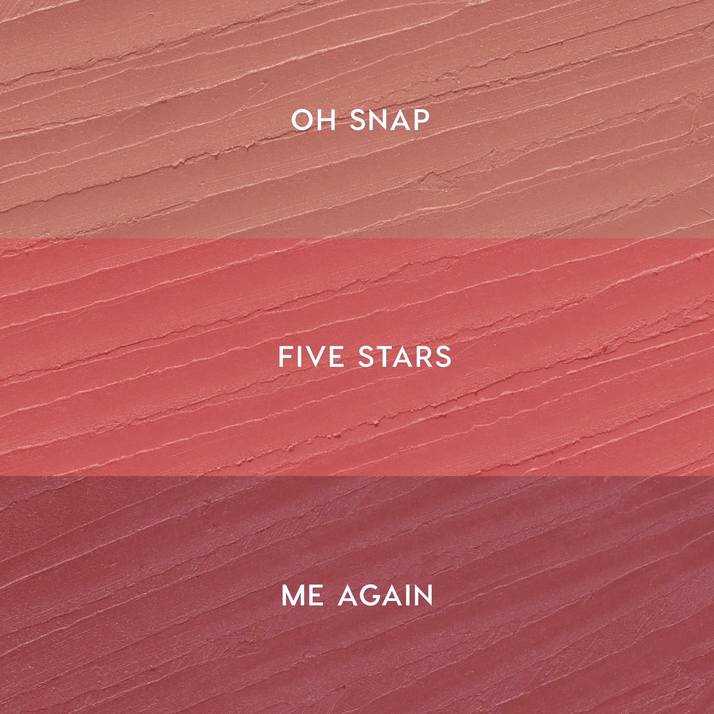 ColourPop Pinky Promise Lippie Lip Pencil Kit - High-Pigment, Long-Lasting & Sharpenable Lip Liner with High-Impact Color - Includes Shades Oh Snap, Five Stars & Me Again (3 Count)