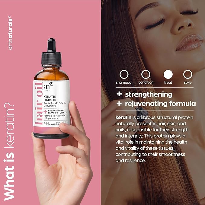 ArtNaturals Keratin Hair Oil, 4 oz