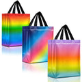 Nush Nush Medium Rainbow Gradient Mix Gift Bags, 8 x 4 x 10, Set of 12
