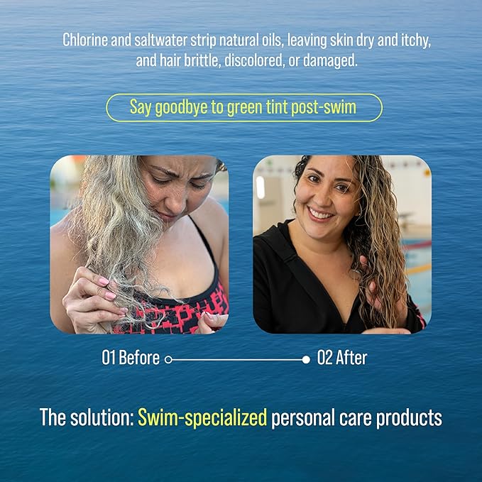 TRIHARD Swimmers Shampoo Extra Boost | Removing Chlorine and Hard Water Negative Effects | Specialized Swim Shampoo (1 Count)