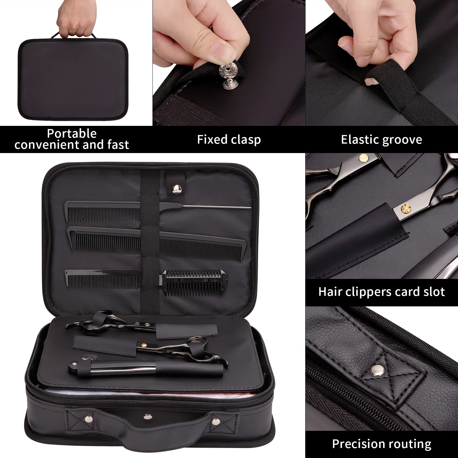 Hair Cutting Kit, 22 Pcs Professional Barber/Hair Salon Tool Set, Barber Bag Includes Hairdressing Scissors Shears, Barber Cape, Combs... Complete Hair Cutting Kit for Barber, Salon, Home Use