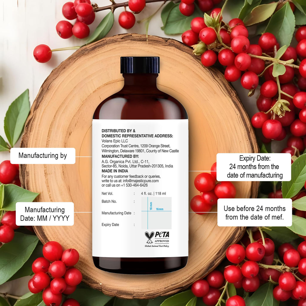 Majestic Pure Essential Oil with Glass Dropper - 100% Pure and Natural - Essential Oils for Diffuser, Aromatherapy, Soap and Candle Making, Wintergreen Essential Oil, Wintergreen Oil, 4 Fl Oz