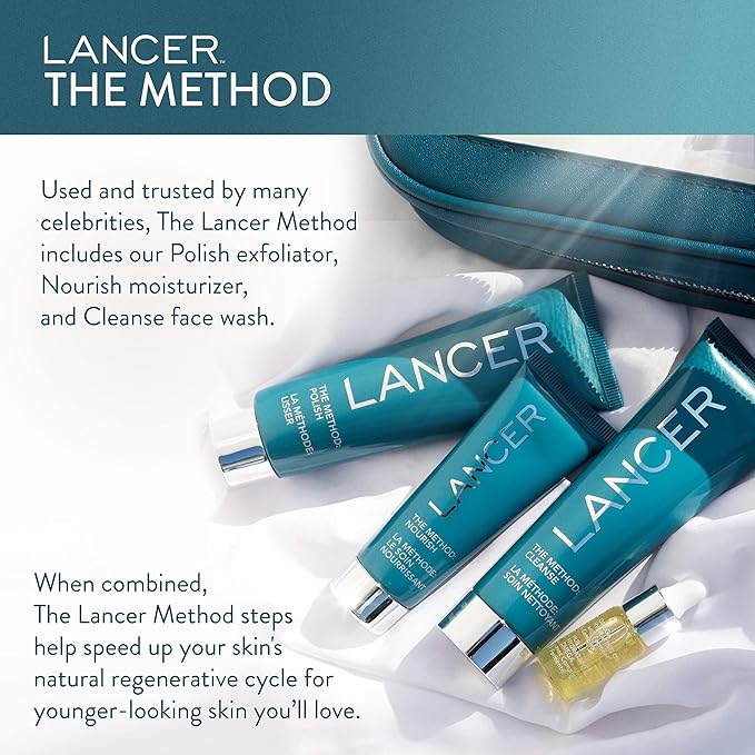 Lancer Skincare Intro Kit | Face Scrub, Cleanser, Moisturizer & Omega Oil