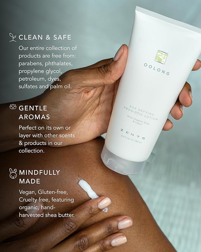 Zents Age-Defying Probiotic Body & Hand Lotion (Oolong) 6.4 fl oz